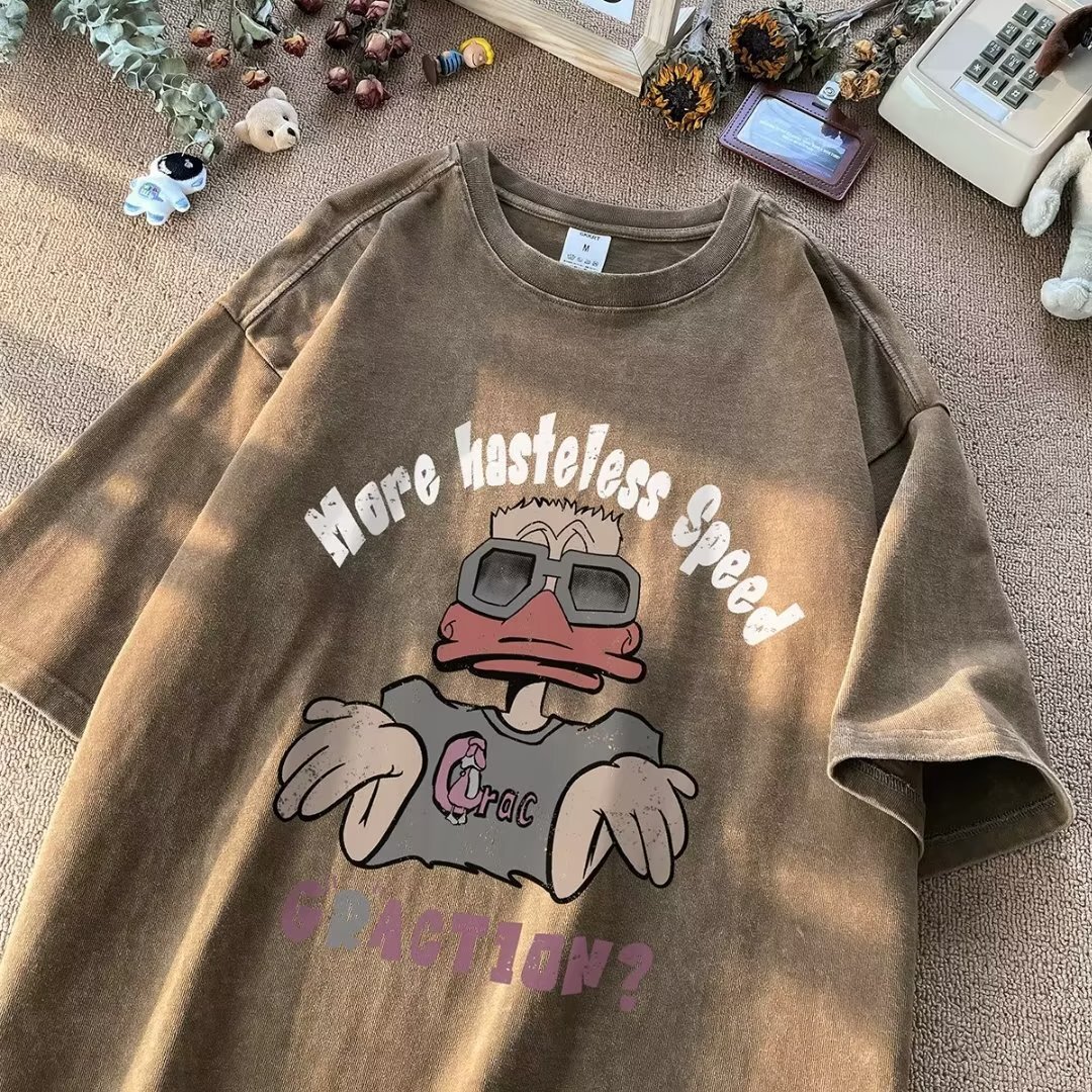 2025 Spring/Summer Fashion Designer Design Men's Short sleeved T-shirt Popular High Street Loose Half Sleeve