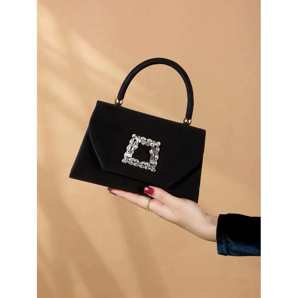 Glitter Bling, Shiny, , Glamorous, Exquisite 1Pc Elegant & Fashionable Sparkling Veet Evening Clutch Bag