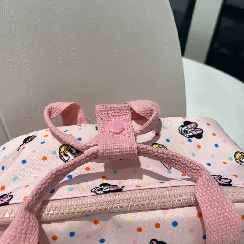 Disney 2024 New Cartoon Minnie Childrens Bag Baby Daisy Print Backpack Kindergarten Fashion School BagXJ250515
