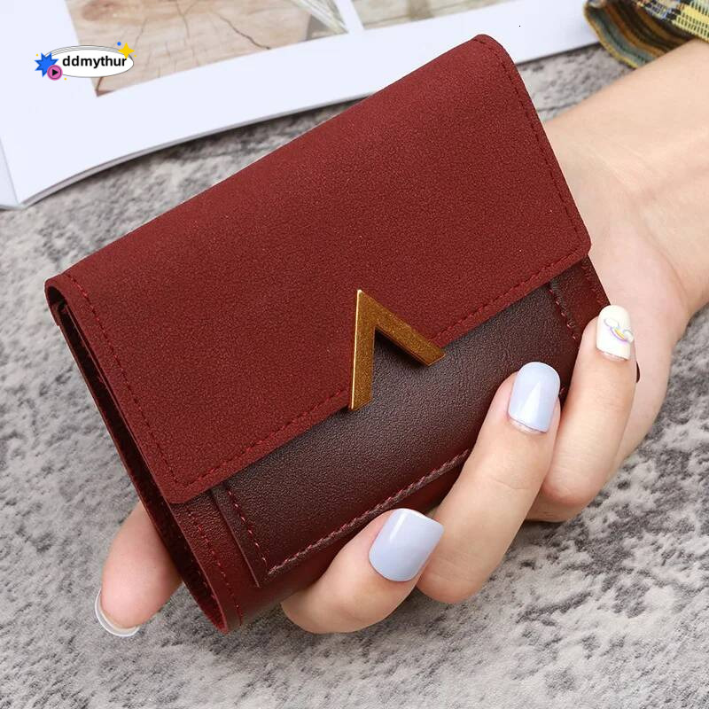 Women's Leather Wallet with Zipper - Hasp Envelope Design Coin Purse, Multi Card & ID Holder, Lady Moneybag Clutch Pocket ddmythur