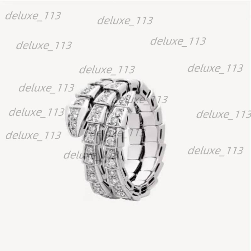 Ring, Jewelry Brand Designer Serpentine Ring, Multiple Styles Mens Womens Unisex Rose Gold Siery Dia Ring Valentines Day Gift