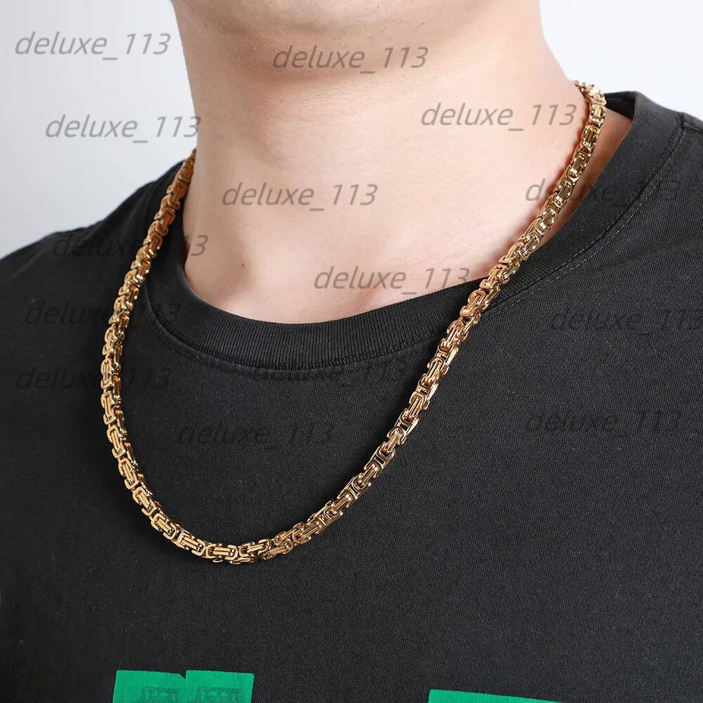 Necklaces Titanium Steel Hip Hop Personality Keel Necklace Gold Men Designer Chain