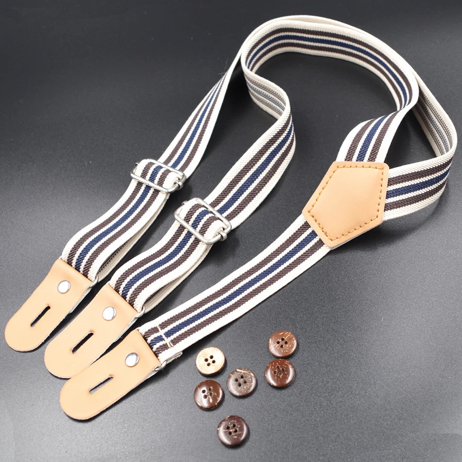 Baby Suspenders Leather Braces Buttons Tirantes Kids Suspensorio Children Bretelles Hommes Jartiyer Bretels 250515