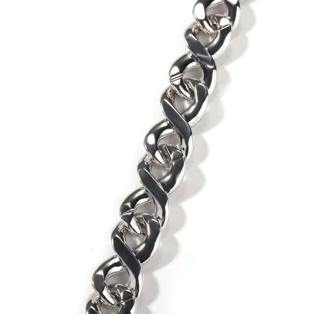 DHCollections Iced Cuban Link Chain Necklace and Bracelet Set for Men Women Rhinestone Bling Jewellery in Gold Silver