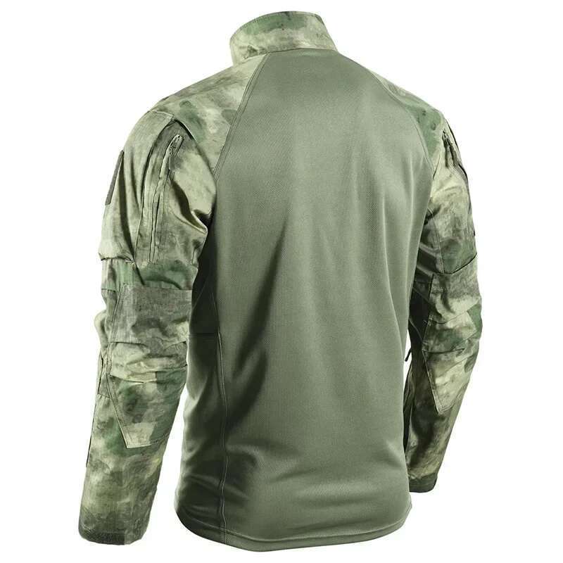Tactical Shirts Combat Shirt Men Clothing Long Sleeve T-Shirts Breathable Airsoft T-shirt Camo Quick-dry Paintball T-Shirt Tops