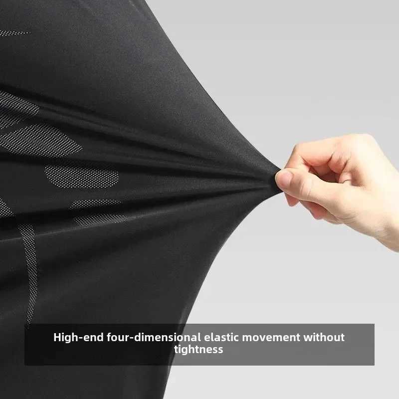 Sports Suits Mens Fitness Clothes Night Running Autumn Tight-fitting Quick-drying Clothes Cycling Training Clothes Equipment W250515