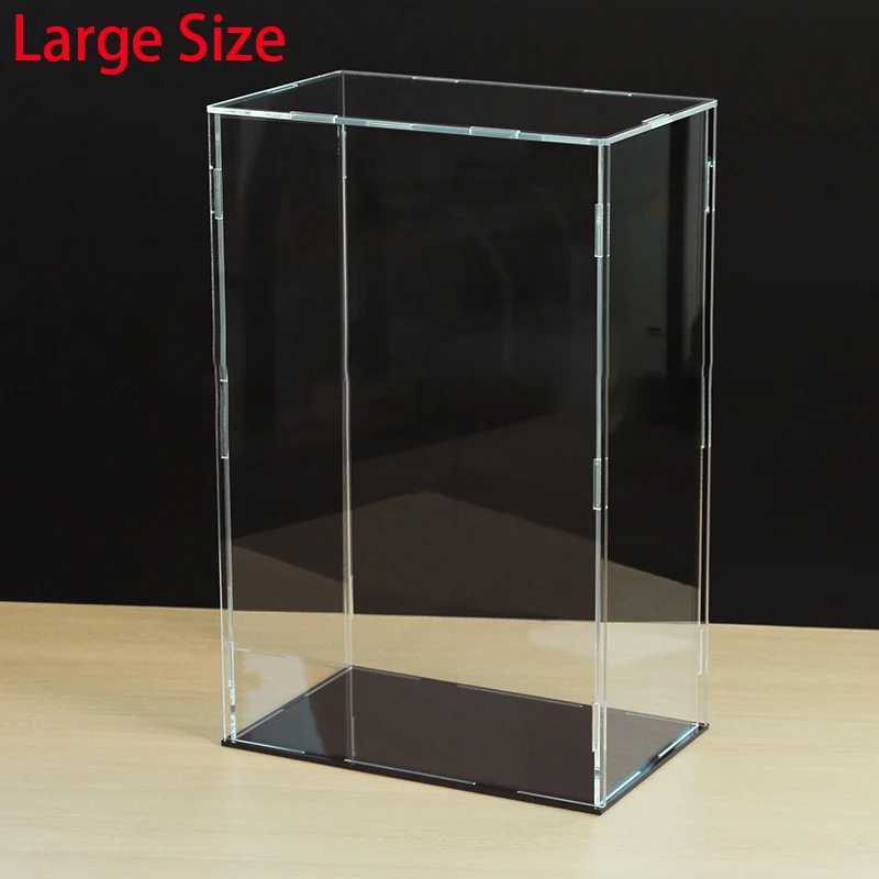 Large Acrylic Display Case for Figures Clear Display Box Cabinet Showcase for Toy//Collectibles/Figurine/Memorabilia Storage Z250515