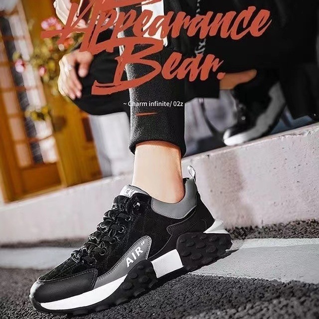 Fashionable dad for men 2025 autumn breathable Korean version comfortable running low cut fashionable men's sports shoes