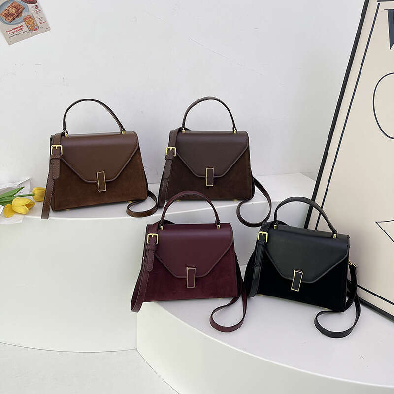 autumn and winter new popular Kelly frosted texture single shoulder crossbody women s bag
