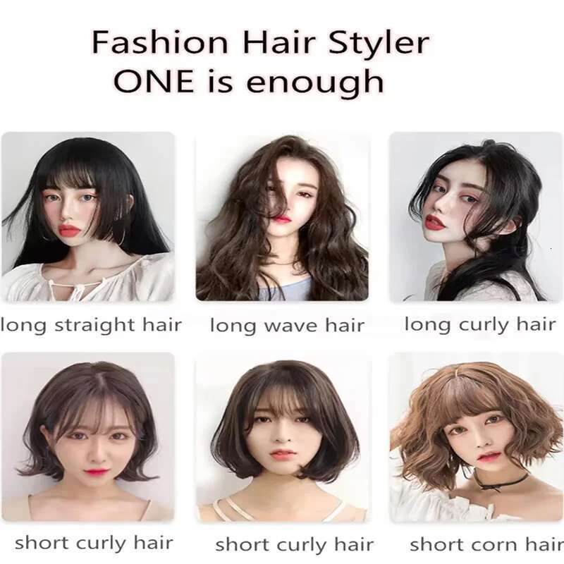 2 In 1 Straightener Multi-function Ceramic Coating Curling Iron Portable Lcd Temperature Hair Curler Combo