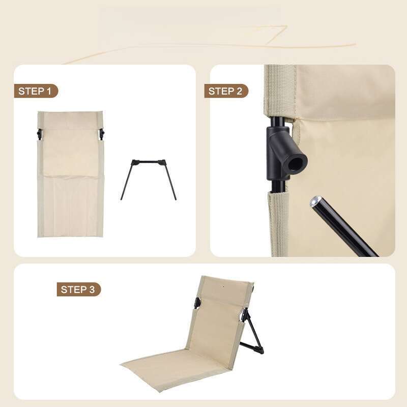Outdoor folding chair Convenient beach aluminum alloy leisure tent camping backrest couch