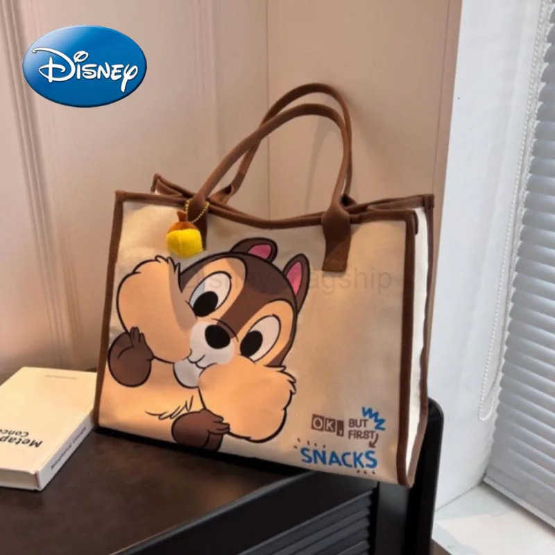 New Disney Cartoon Chichititi Fashionable Outing Hand Shopping Bag Large Capacity Mommy Pass Shoulder BagXJ250515
