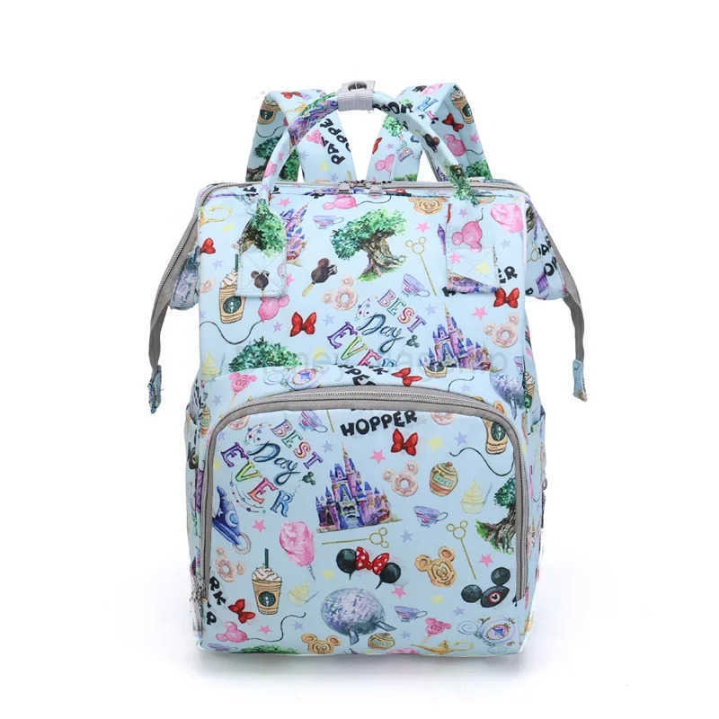 Disney New Backpack Simple and Fashionable Outing Mother and Baby Bag Casual Large-capacity Trendy and Fashionable Mommy BagXJ250515