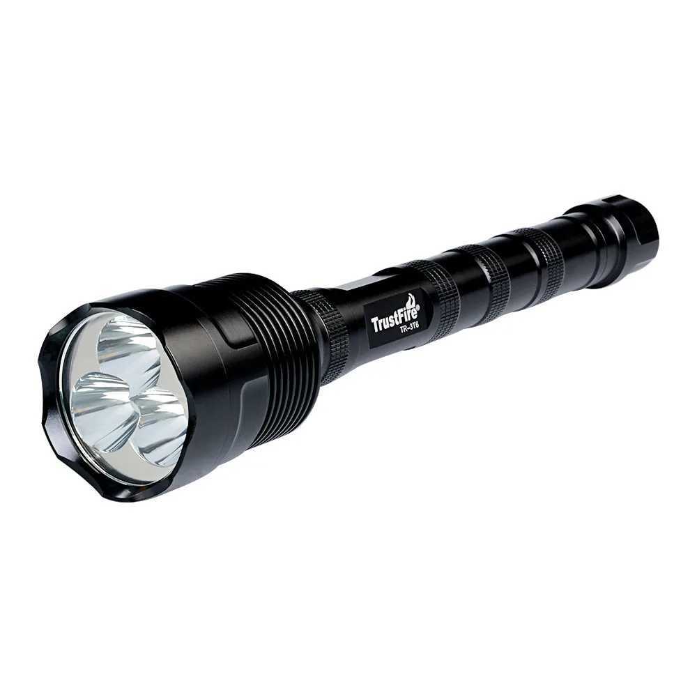 Original TrustFire( 3T6 TR-3T6) LED Flashlight Super Bright 3800 Lumens 5 Light Modes Large Tactical Torch (2x18650 / 3x18650 ) Z250514