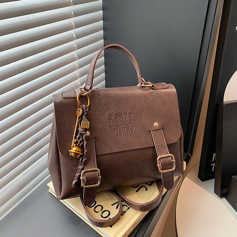 Free Delivery Designer Bag College Style Briefcase Women's Winter New Fashionable Backpack 2025 Niche Trend Versatile Texture Internet Celebrity 