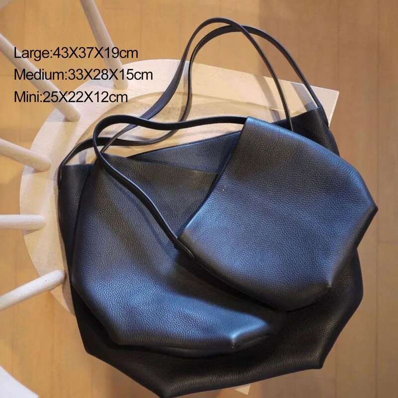 NS Park Cowhide Bucket Women 2023 New Designer Handbags Soft Real Leather One Shoulder Bags Large Capaity Tote Bag