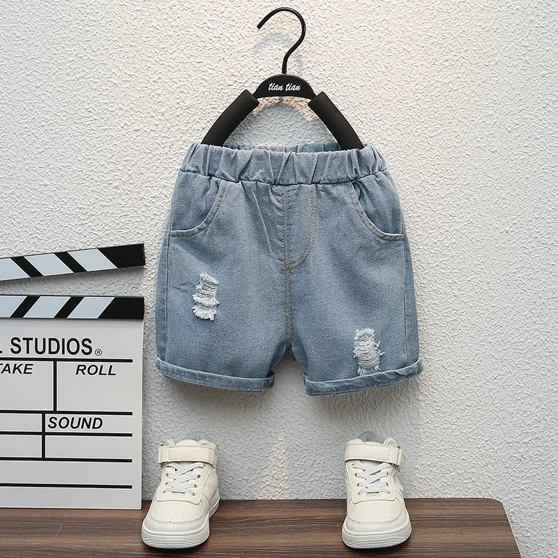 Children Summer Fashion Baby Boys Clothes Cartoon Bear T-shirt Denim Shorts 2pcs/sets Kids Outfits Costume Casual Sports Suit 250515