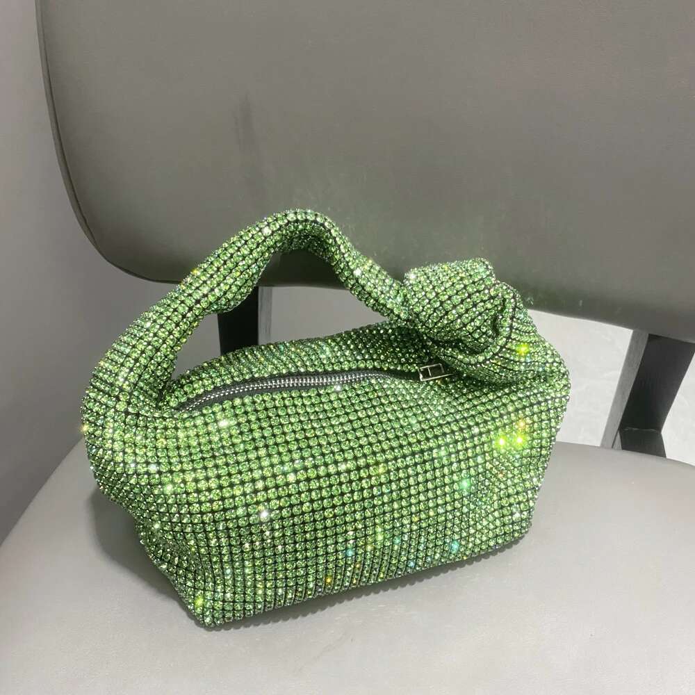 Rhinestones Evening Sier Crystal Handmade Bags For Women Purses And Handbags Designer Banquet Bag