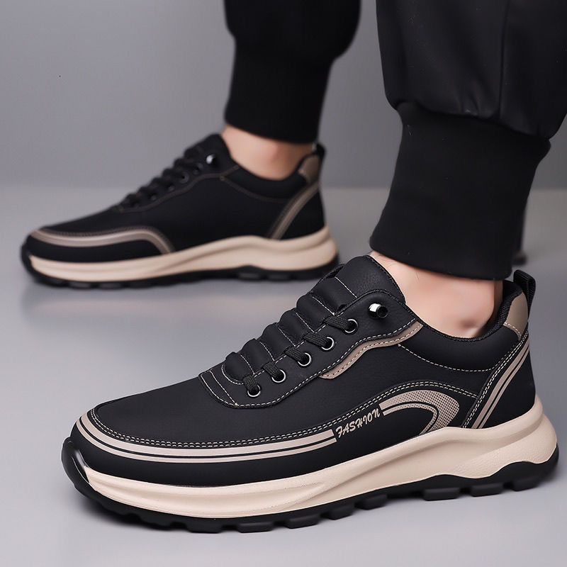 2025 Summer New Leather Lazy One Step Trendy Men's Sports and Leisure Shoes