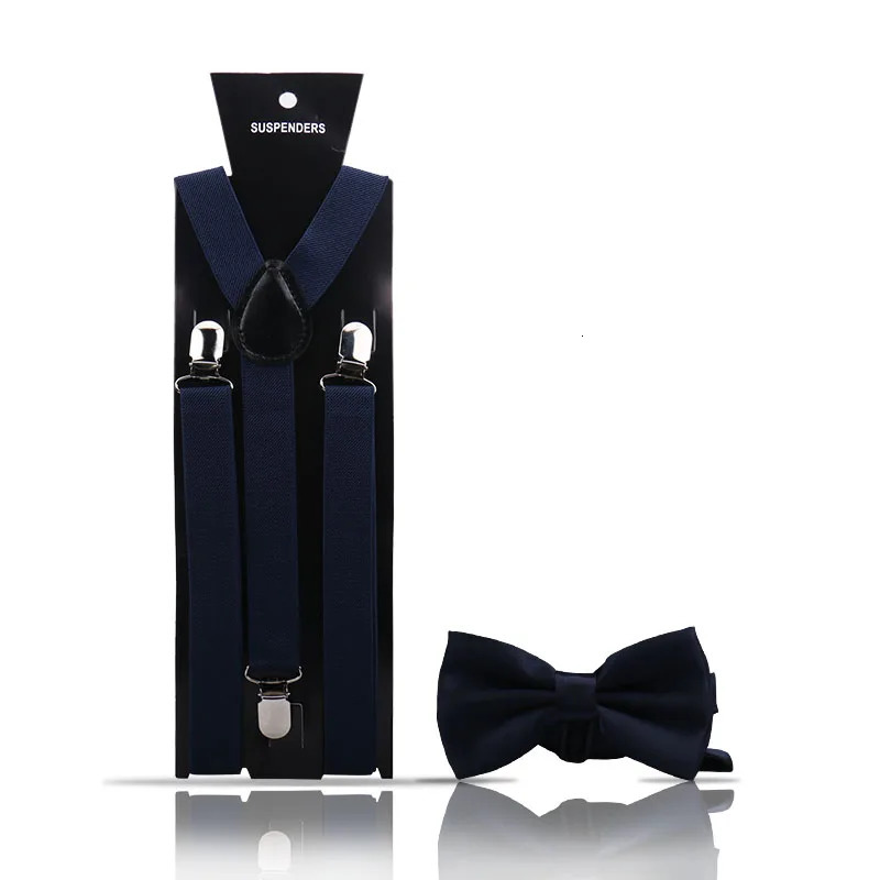 Elegant Fashion Adult Mens Suspenders And Bow Tie Two Pcs Set Harness Man For Pants Gentleman Suit Accessories Wedding Business 250515
