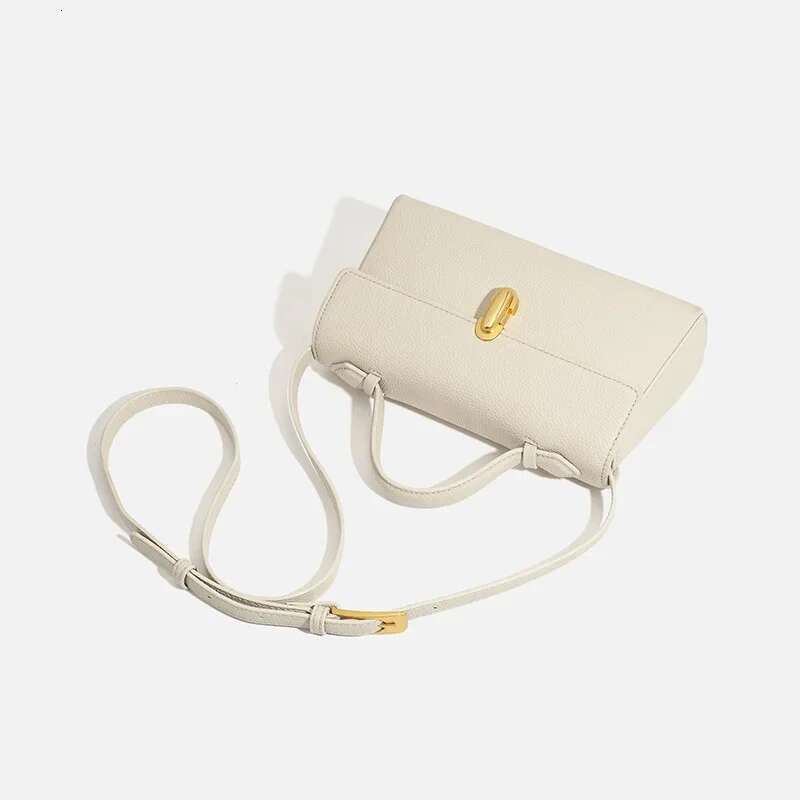 New Simple Fashion Litchi Texture Soft Leather Handbag Women's Casual Versatile Single Room Crossbody Bag