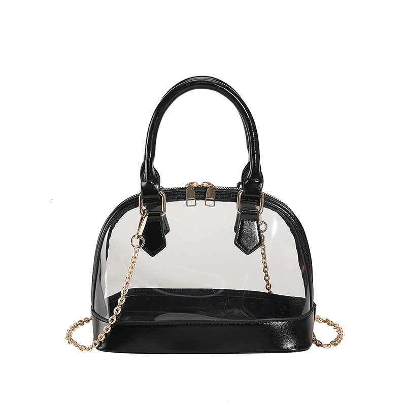 Fashionable Transparent New Free Delivery Designer Bag Shell Luxury Bag Spring/summer 2025 New Crossbody PVC Chain Trendy Shoulder Bag