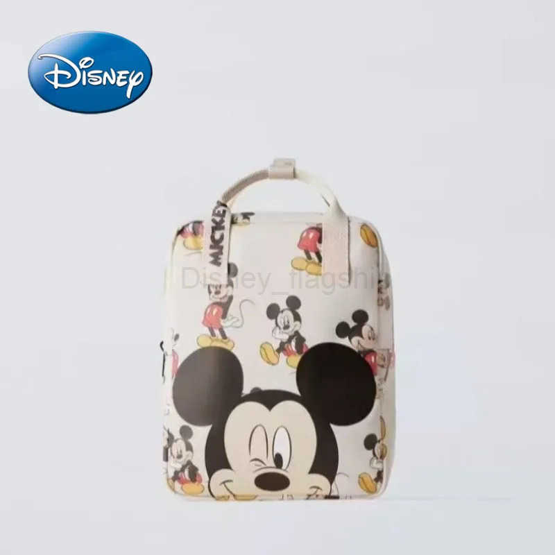 Disney 2025 New Mickey Mouse Cartoon Cute Childrens School Bag Fashionable Lightweight Kindergarten BagXJ250515