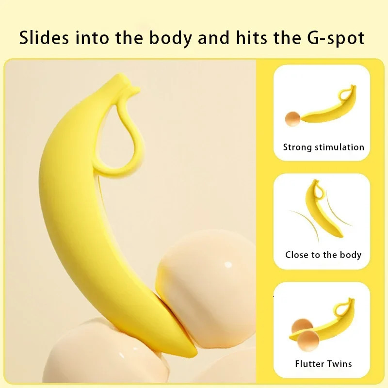 Female Silicone Banana Simulation Dildo Adult Masturbation Massage Tool Sexual Health Toy for Women 250515