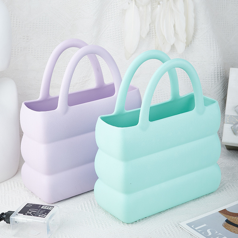 2025 Summer Ins Lightweight EVA Strolling Waterproof New Fashion Handheld Women's Trendy Niche Macaron Bag