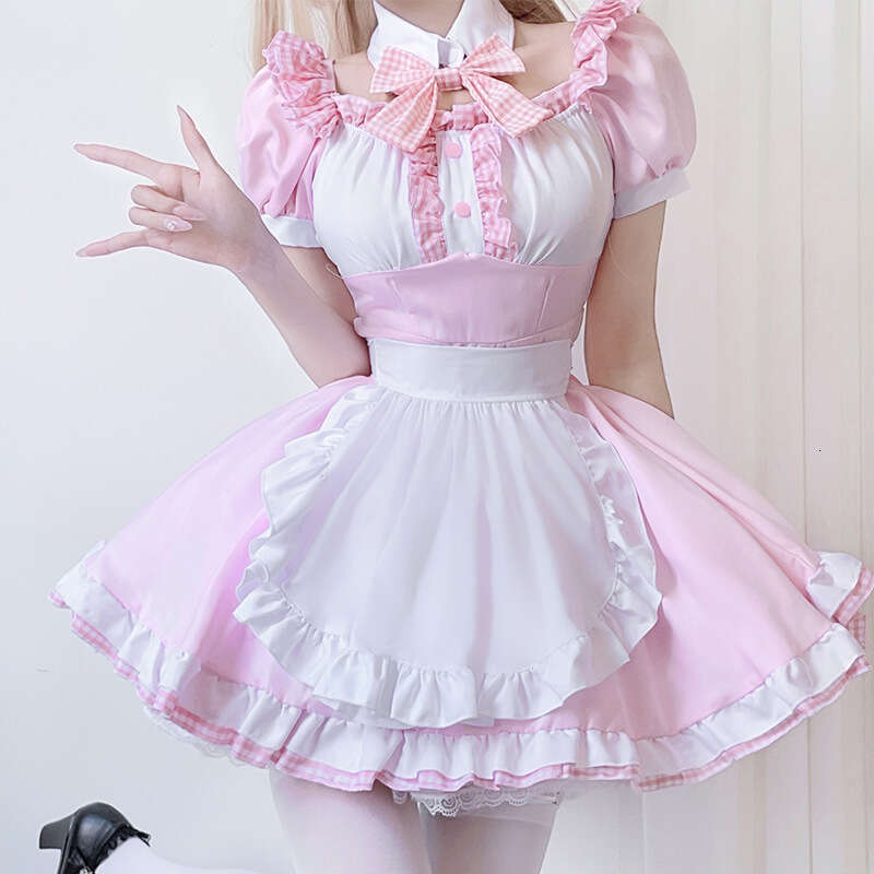 Japanese anime cute maid costume soft girl cosplay cat Lolita lolita dress