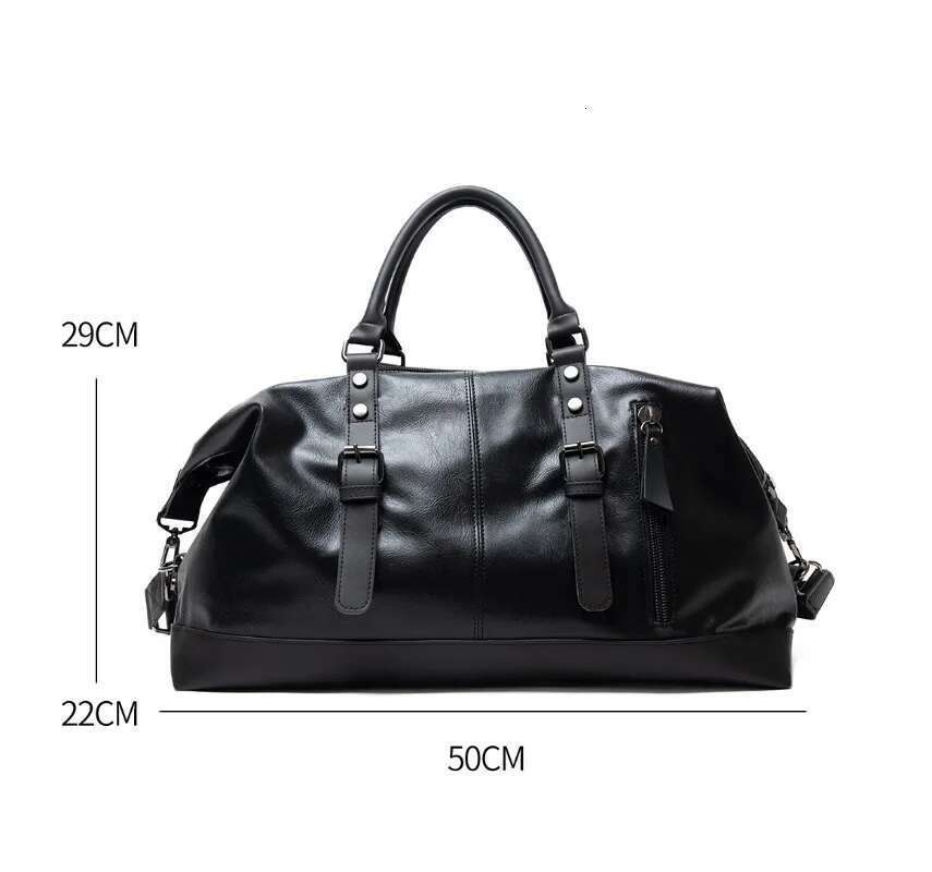 2025 New Men Travel Totes Crossbody Shoulder Bags Large Capacity Handbag Fashion Top-Handle Waterproof PU Leather Laptop Bag