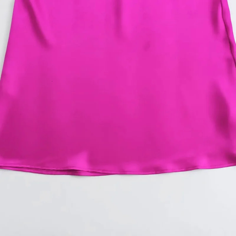 ASDS summer chic fashion multi color satin texture slim fit drawstring midi dress retro elastic waist WOMENS dress Mujer 250514