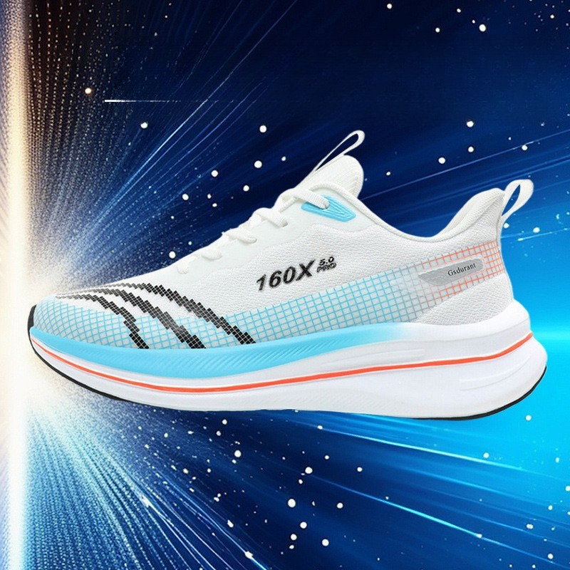 Sports fashionable casual trendy and versatile men's shoes, breathable mesh fabric, summer new student running shoes