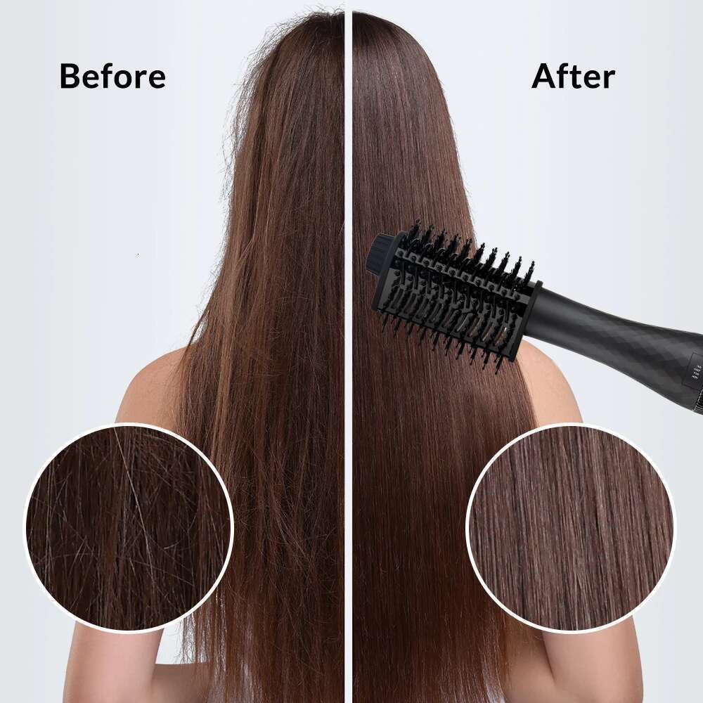 One Step Hair and Volumizer 1000W Rotating Hot Air Professional Comb Electric Ion Blow Dryer Brush