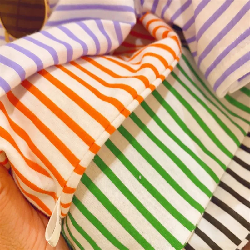 Baby Short Sleeve T Shirt Cotton Infant Striped T Shirt Summer Boy Girl Clothes Baby Cute Striped Tops Kids Tee 250515