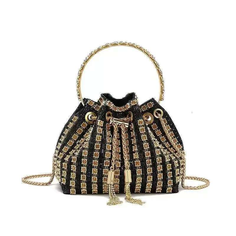 High Quality Crystal Rhinestones Dia Evening Bag Glitter Shiny Clutch Purse For Wedding Party Designer Women Handbag