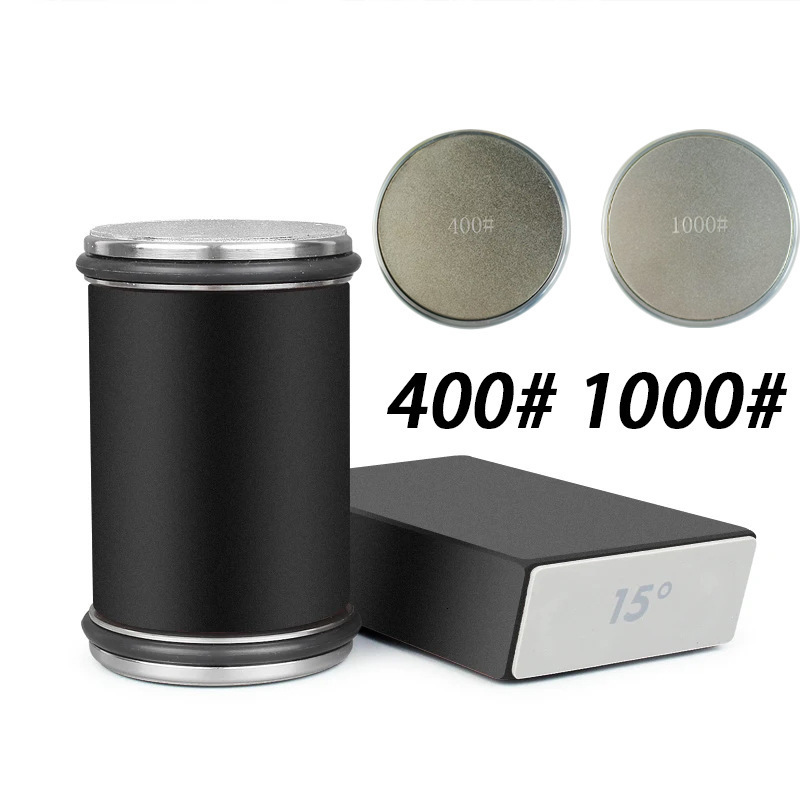 Rolling Knife Sharpener for Straight Edge Kit with 15 20 Degree Magnetic Angle Kitchen Knives 241019