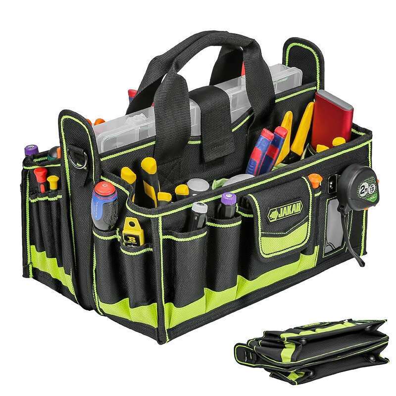 40-POCKETS Tote, Bag Organizer, Electrician HVAC Bag, Caddy, Tool Bags for Electricians
