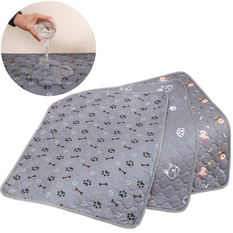 Reusable Dog Pee Pad Blanket Absorbent Diaper Washable Puppy Training Pad Pet Bed Urine Mat for Pet Car Seat Cover Pet Bed 250422
