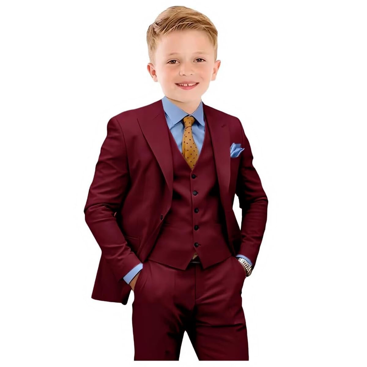 3 Pieces Peak Lapel Blazer Shorts Set Slim Fit Tuxedo Suit Set Outfit from Baby to Teen Summer Beach Wedding