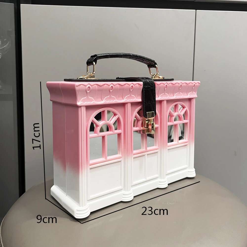 Purses And Handbags Designer Shoulder For Women Party Banquet House Shape Purse Funny Bag Evening Clutch Bag