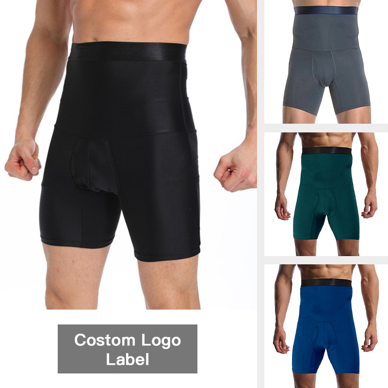 Man Fitness Pants Underwear Body Shaper Tummy Control Abdomen Seamless Belly Girdle Briefs Weight Loss Pants Reducer Panties Compression Belly Slimmin
