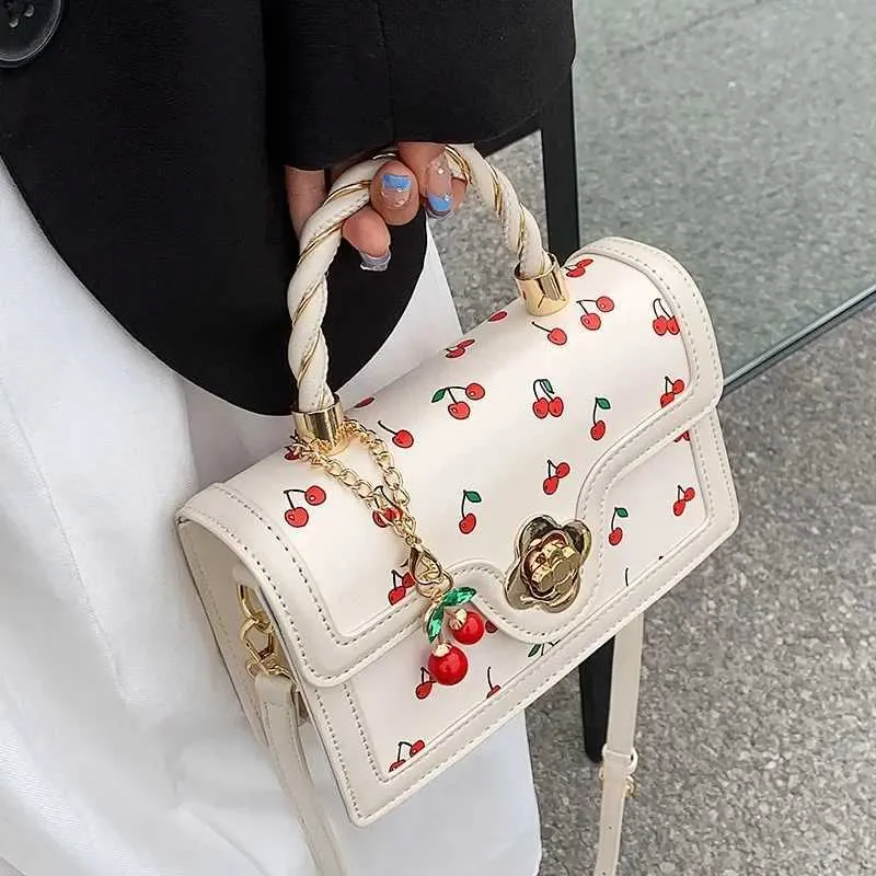 Designer Bag Shoulder Bag Crossbody Bag Tote Purse Sweet Cherry Square Chain Women's Crossbody Luxury Designer Brand New Women's Black Large