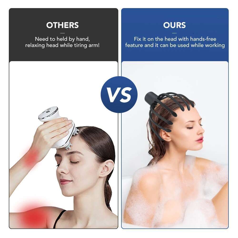 Electric Octopus Claw Scalp Scratcher Massage hine Head Relief Stress Fatigue Vibration Massager Health Care