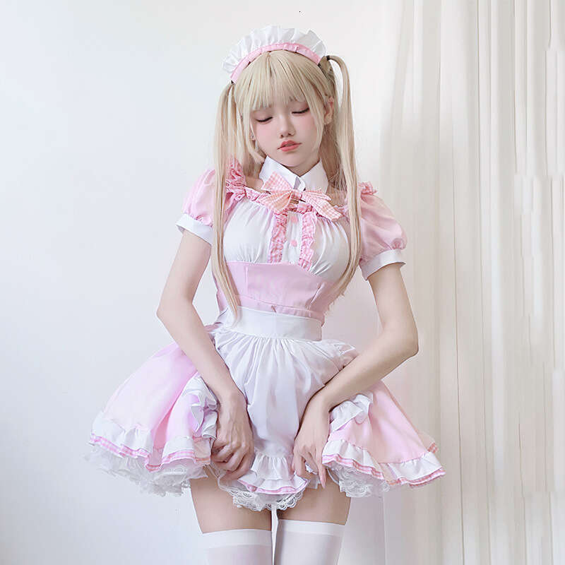 Japanese anime cute maid costume soft girl cosplay cat Lolita lolita dress