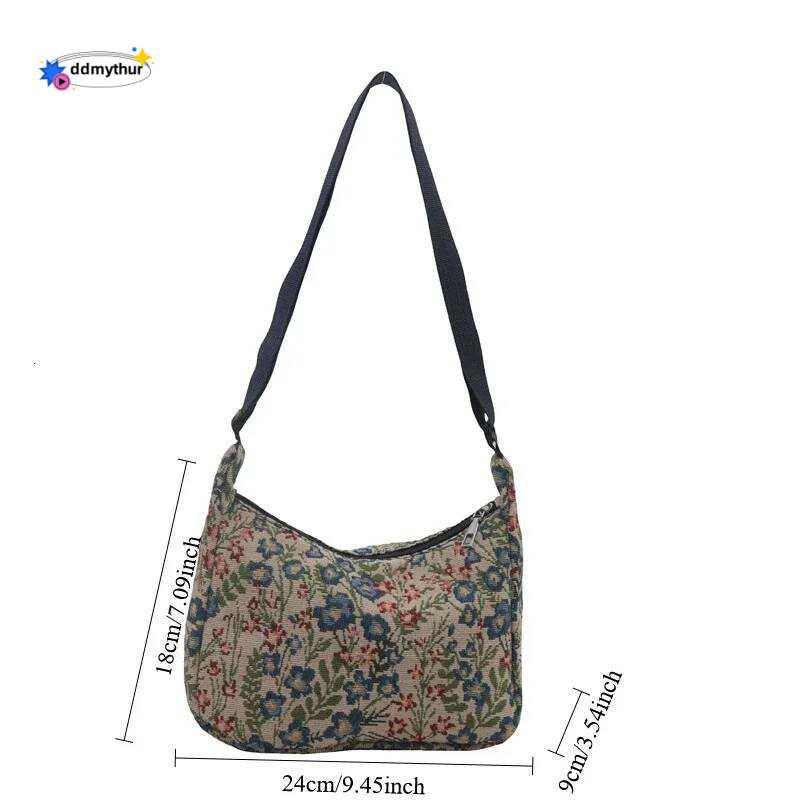 Casual Artistic Printing Underarm Literary Niche Shoulder Fashion 2025 New Tote Only Beautiful Women Bag ddmythur