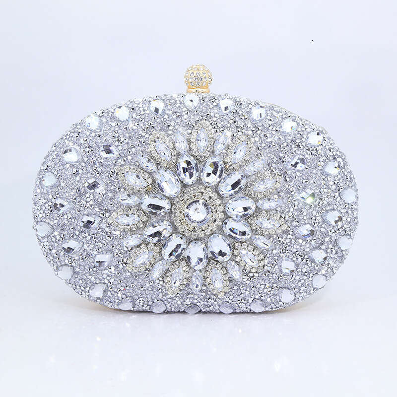 Design sensation suower studded dia dinner bag explosive women's cheongsam evening dress handbag clutch 2025 new style chic and elegant temperame