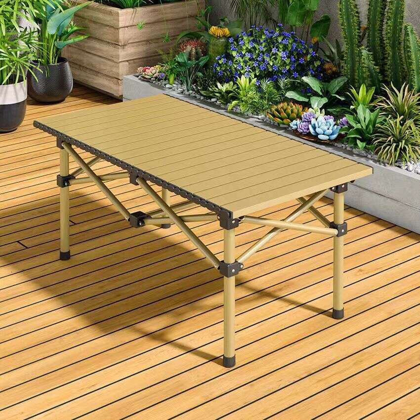 A complete set of outdoor tables chairs, thick sturdy, portable for camping, picnicking, household stalls, and Mazza chairs