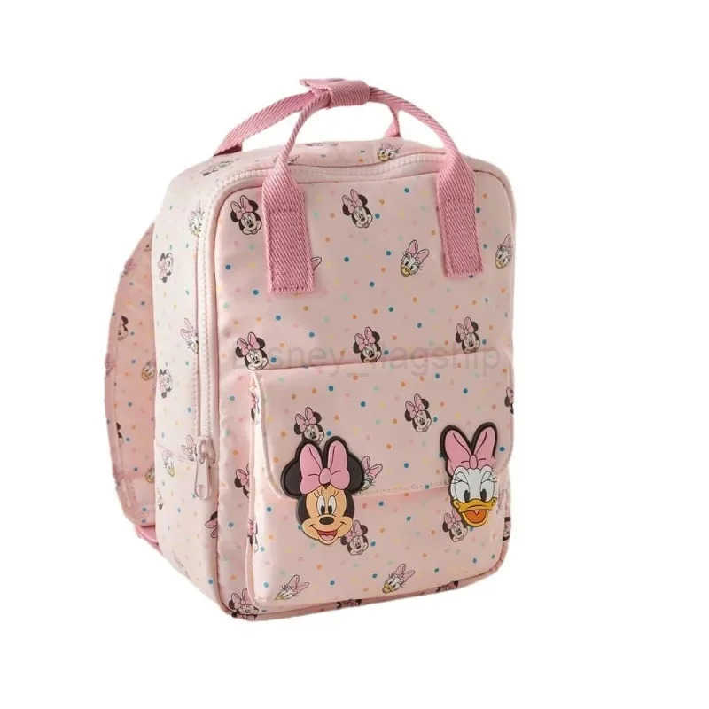 Disney 2025 New Minnie Cartoon Childrens Backpack Mini School Bag Cute Shoulder Bag for Boys and GirlsXJ250515