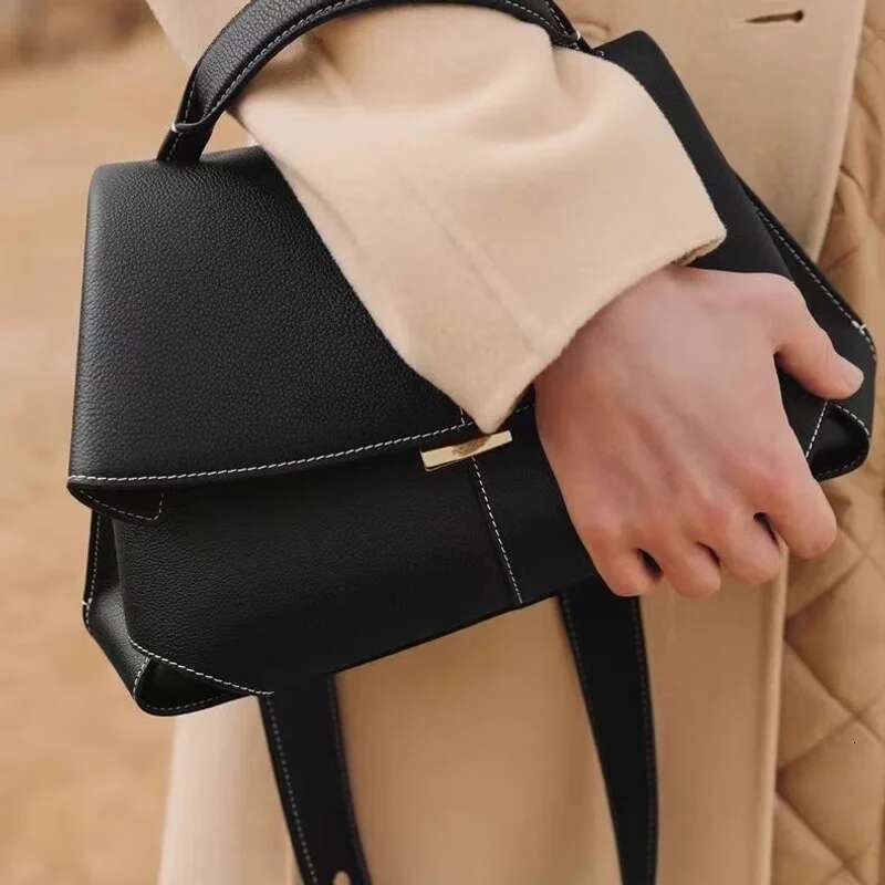 Women's Large Capacity Handbag Solid Color Casual Trend Dumpling Brand Design Fashion Leather Shoulder Crossbody Bag